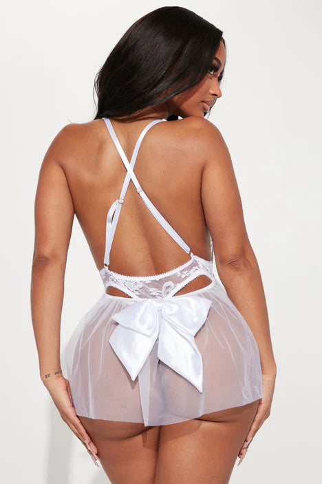 Future Wifey Teddy Set - White