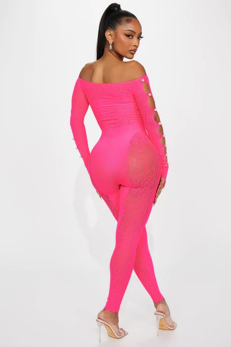 Sierra Seamless Jumpsuit - Hot Pink