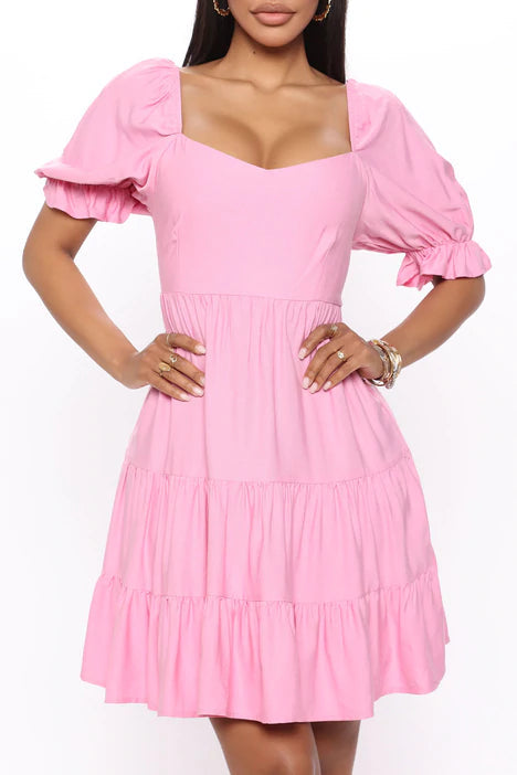 Pink mini dress 2