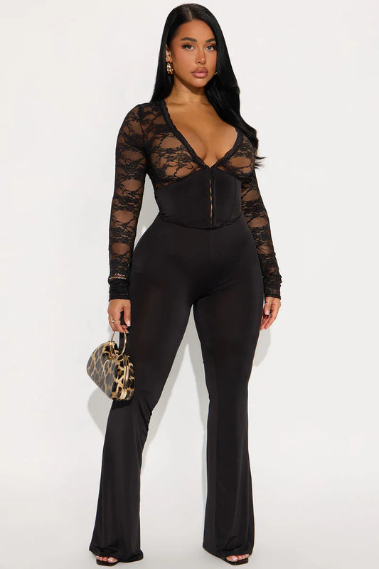 My Favorite Flare Jumpsuit - Black