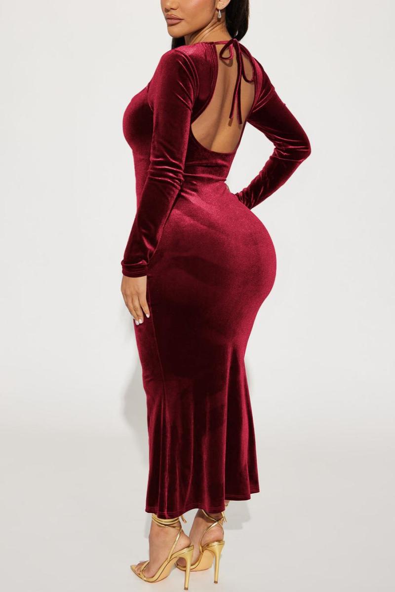 Dress Light maxi Rose Red