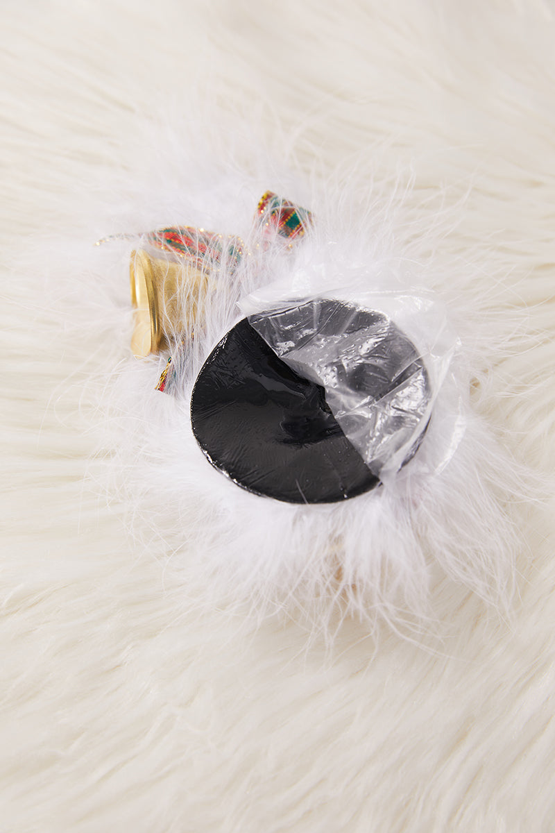 One pair christmas feather bowknot bell nipple pad Wholesale