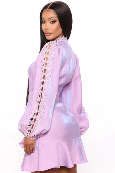 Lavender mini dress