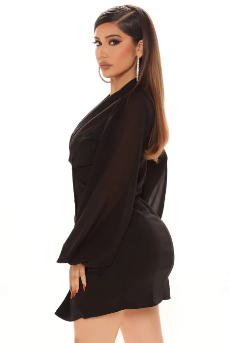 Blazer Dress - Black