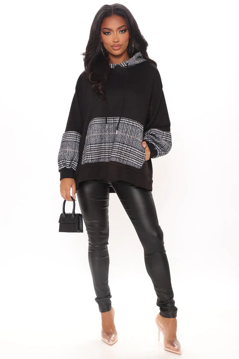 Black winter pullover