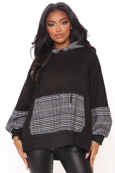Black winter pullover
