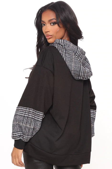 Black winter pullover