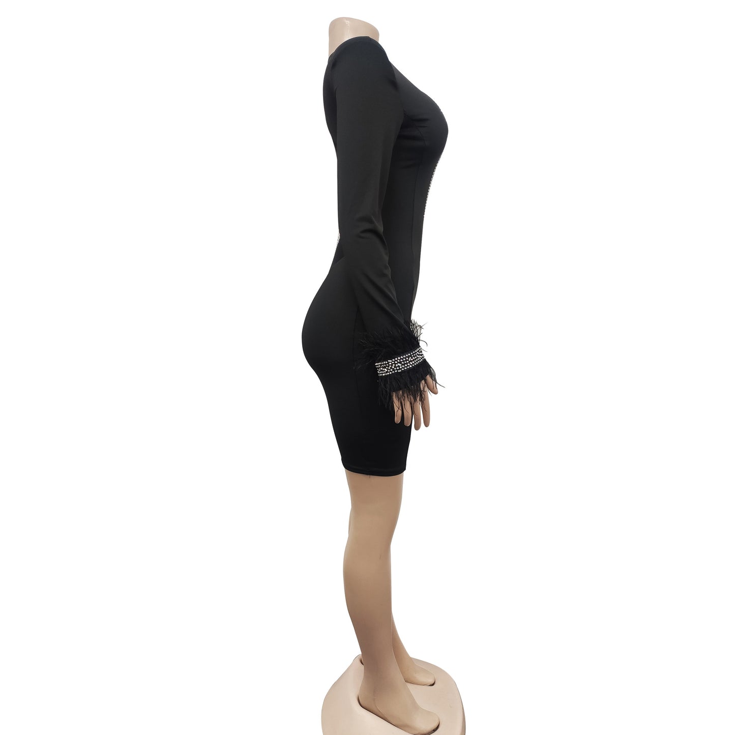 Fringe dress black