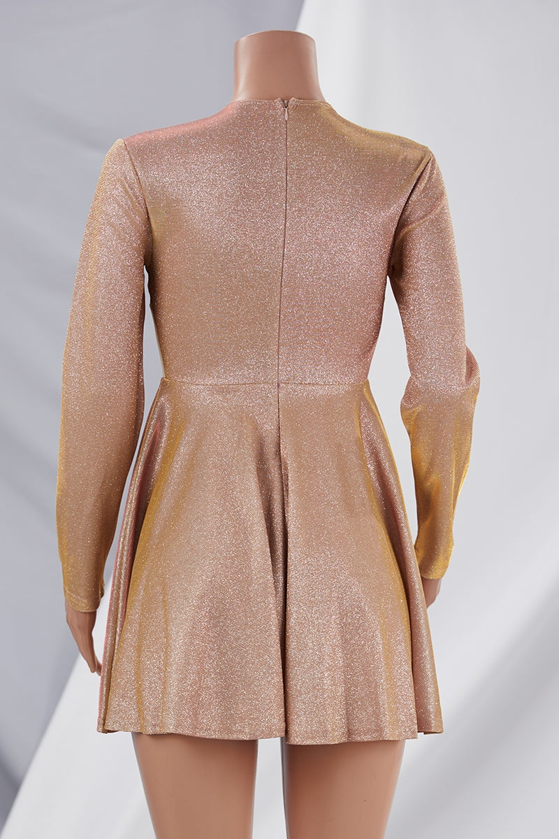 Shiny mini dress