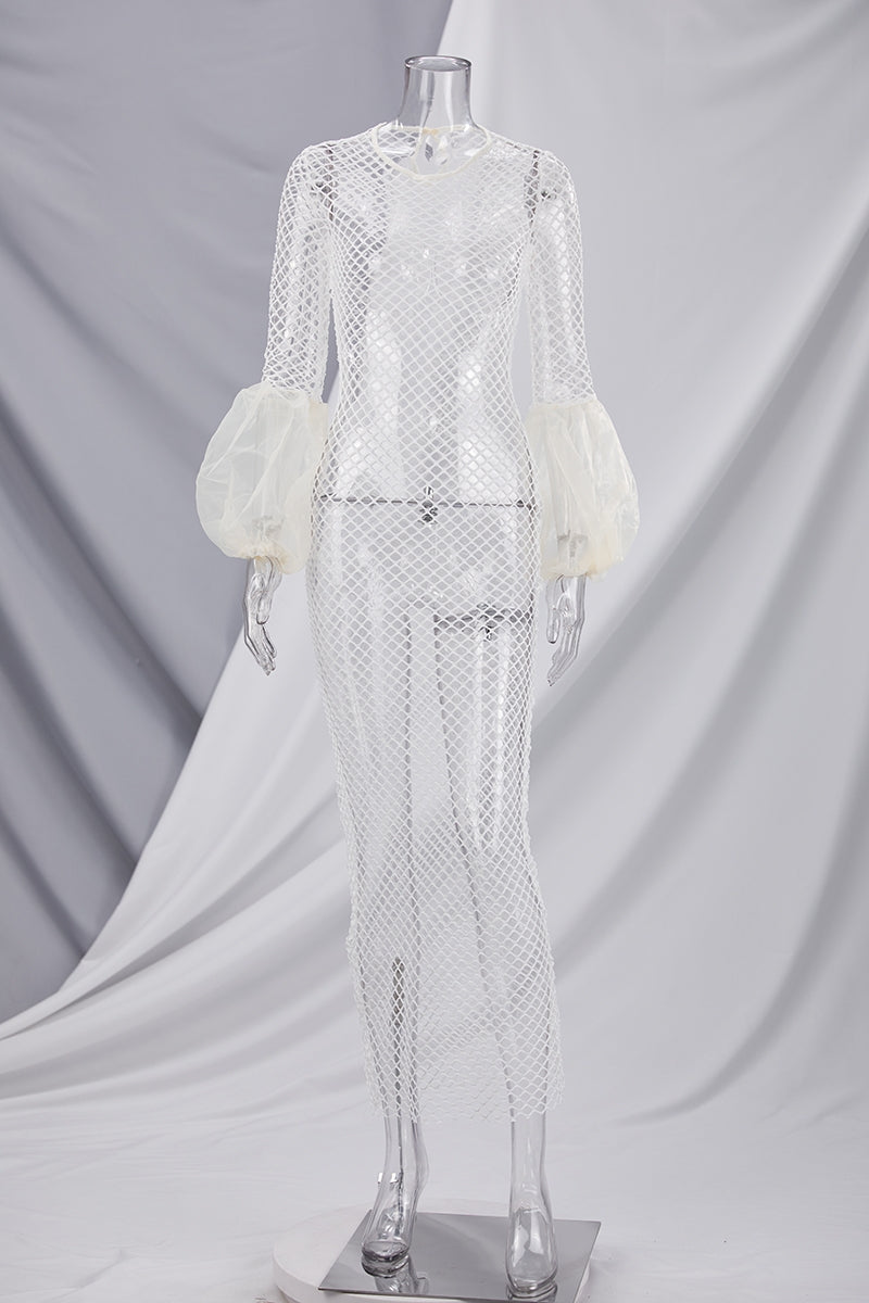 Long Mesh Dress