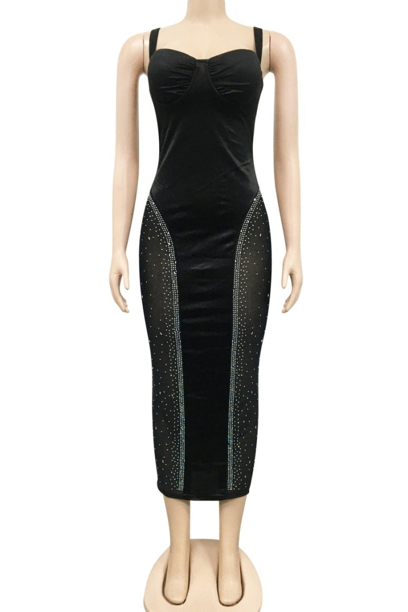 Black velvet dress 1
