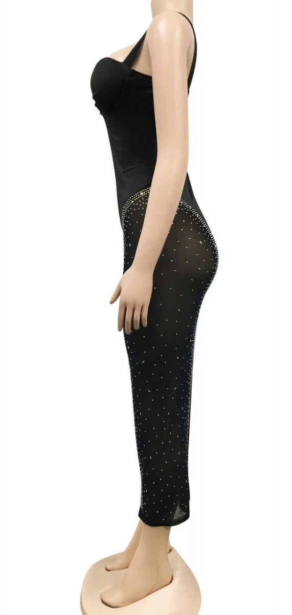 Black velvet dress 1