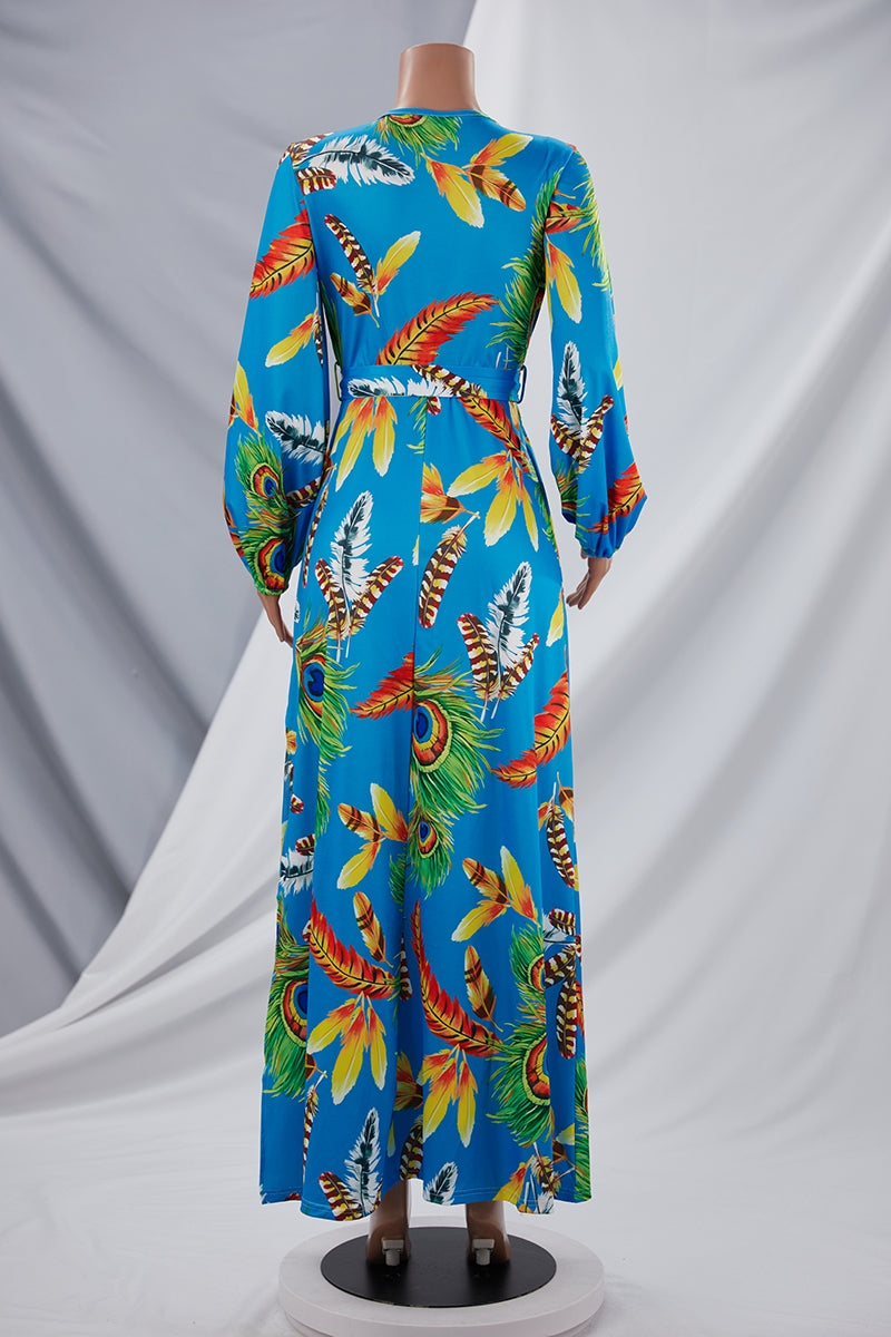 Floral print maxi dress