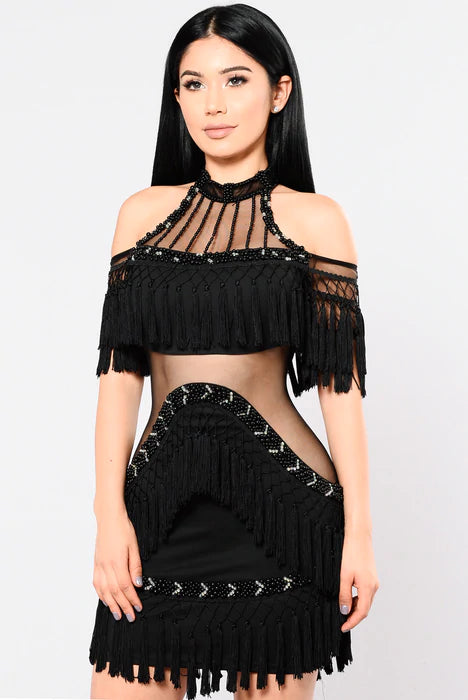 Attraction Fringe Dress
