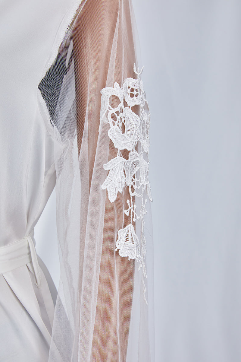 white women's robe