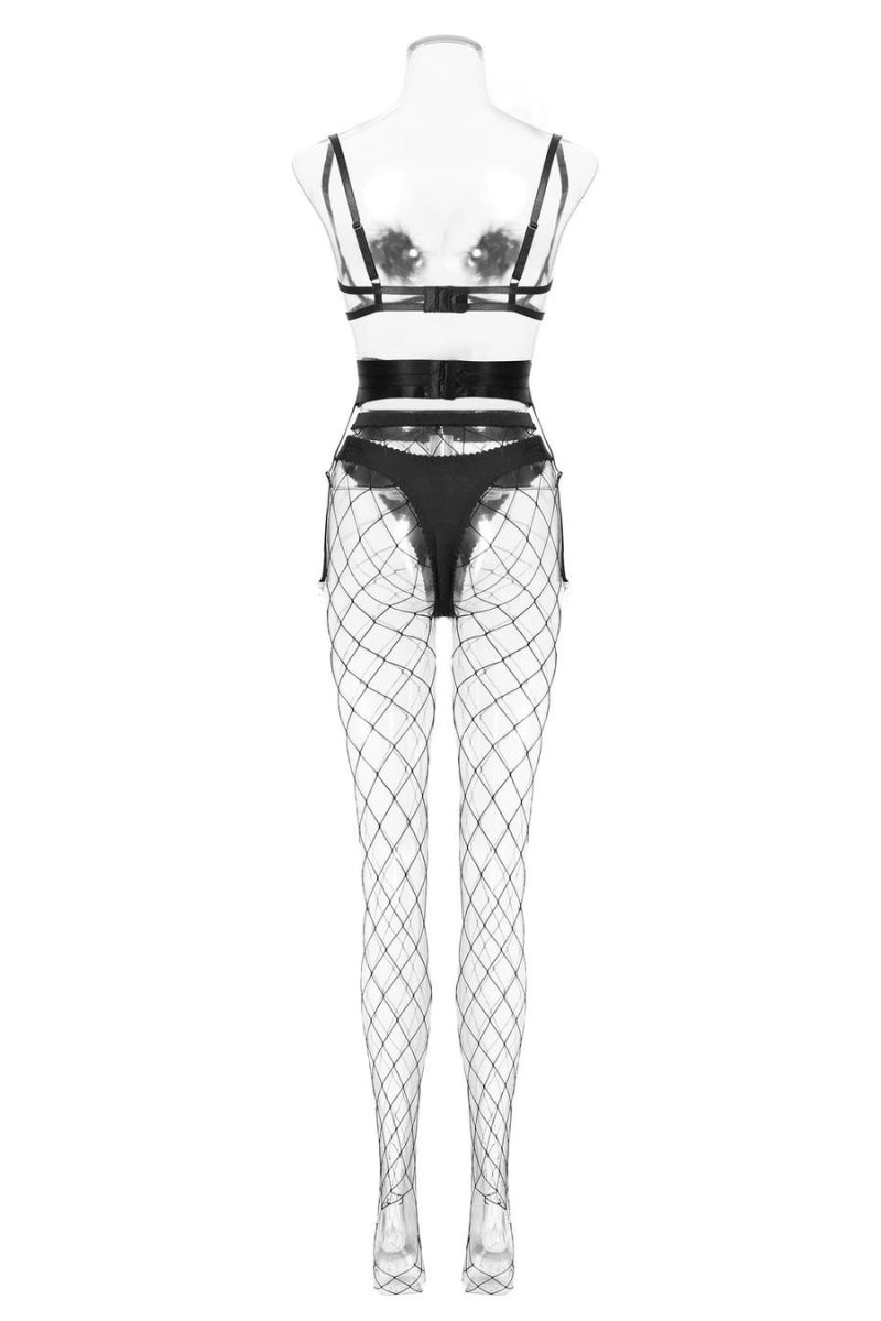 Sexy Stretchy Three Piece Set (With Tops, Leggings And Panties)
