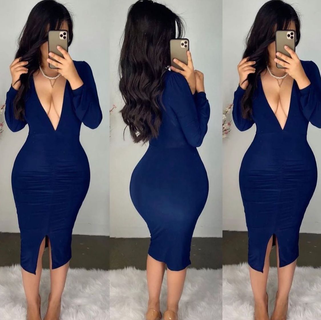Dark blue dress