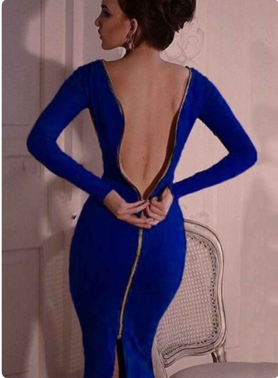 Elegant and sexy evening dress