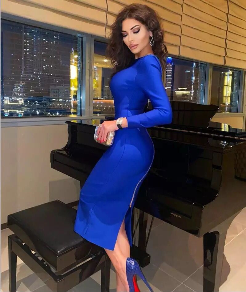 Elegant and sexy evening dress