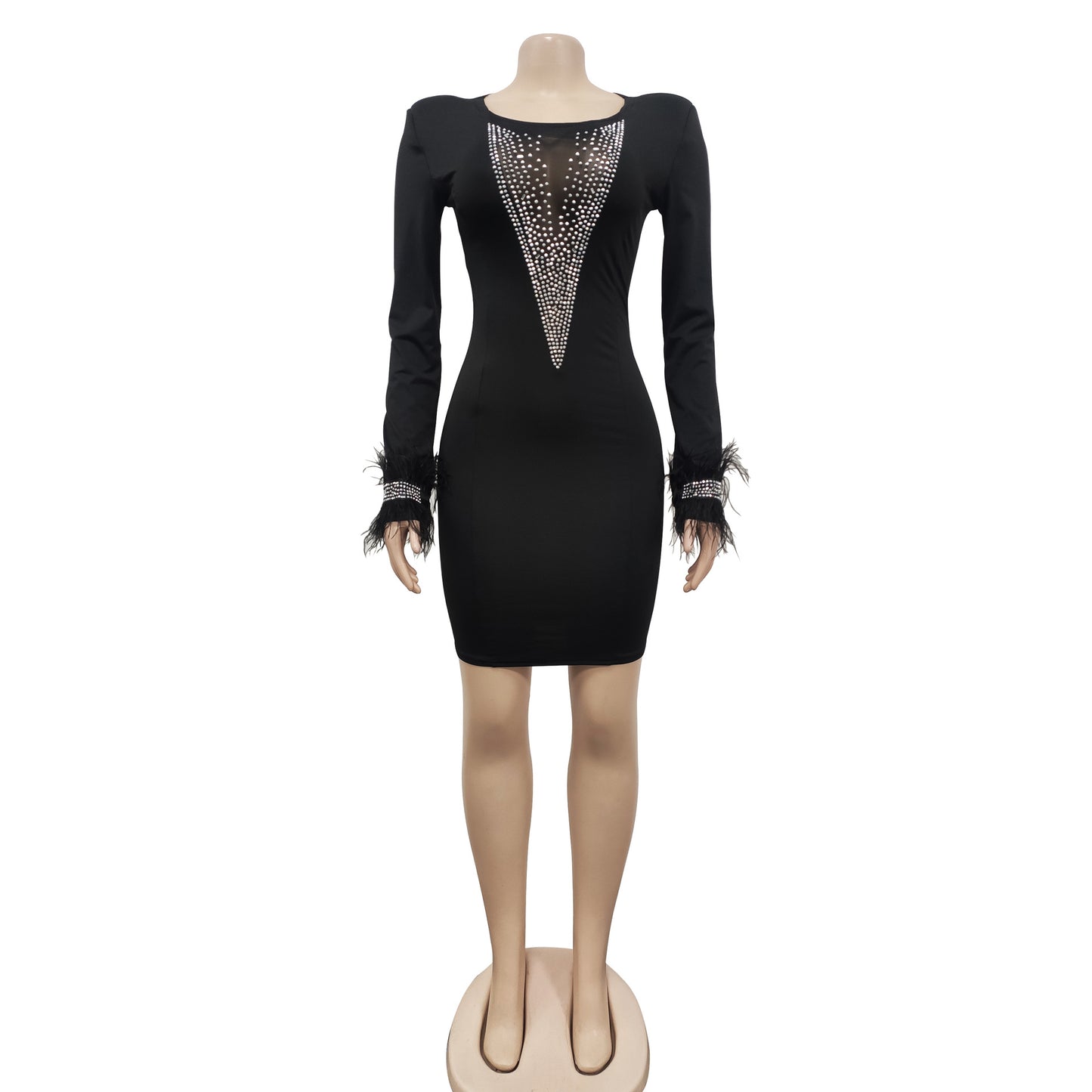 Fringe dress black