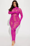 Frisky Instincts Glove Bodystocking - Hot Pink