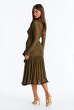 Midi Dress Lanngerie Olive