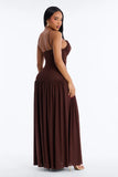 Maxi Dress Lanngerie Chocolate