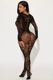 Feel The Fire Bodystocking - Black