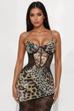 Maxi Dress  Leopard Lanngerie