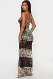 Maxi Dress  Leopard Lanngerie