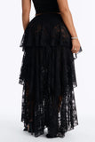 Lace Maxi Skirt Black