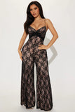 Lady With The Lace Jumpsuit - Black/combo