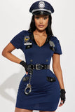 Officer Pat Down 7 Piece Costume Set - Navy