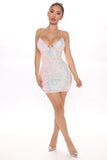 Keep Your Shine Sequin Mini Dress - Blush