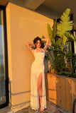 Maxi Dress lvory Lanngerie