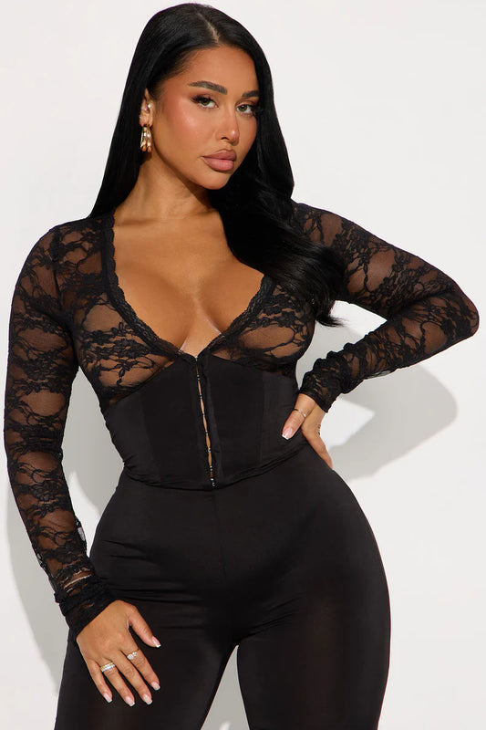 My Favorite Flare Jumpsuit - Black