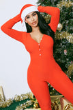 Foxy PJ Jumpsuit Onesie - Red