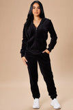 The Original Trendsetter Velour Set - Black