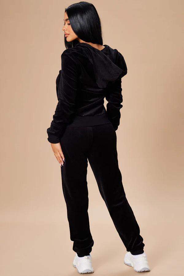 The Original Trendsetter Velour Set - Black
