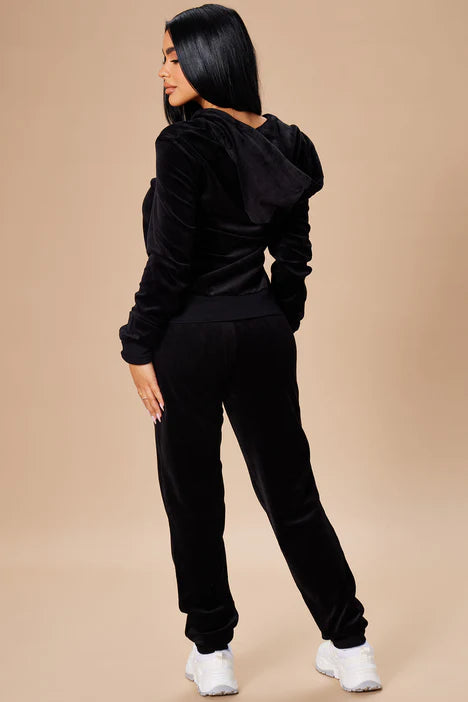 The Original Trendsetter Velour Set - Black