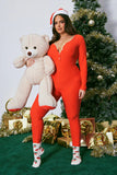 Foxy PJ Jumpsuit Onesie - Red