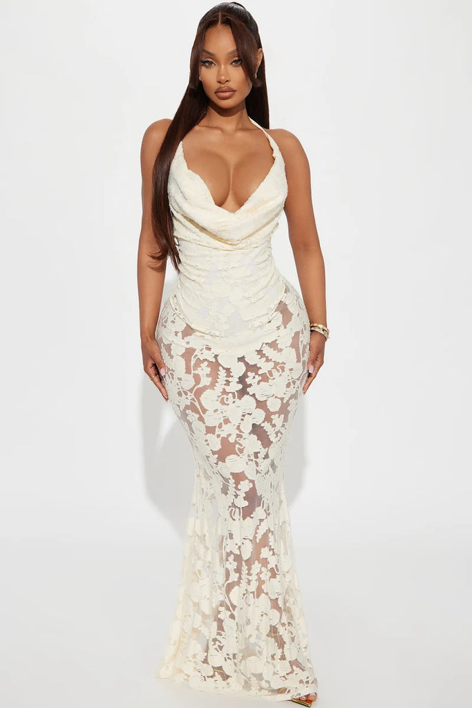 Maxi Dress Lanngerie Cream