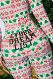 Dream List PJ Jumpsuit Onesie - Red/combo