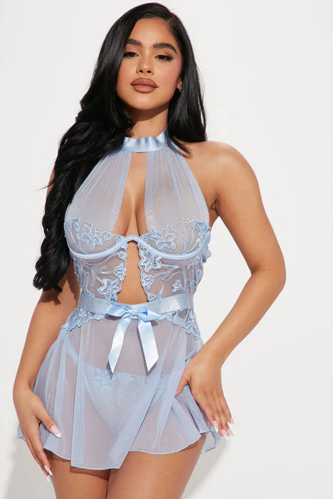 In Your Sweet Fantasy Babydoll - Blue