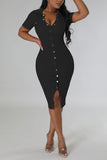 Sexy midi dress Black