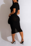 Sexy midi dress Black