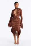 Midi Dress Brown Lanngerie