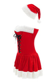 Sexy Christmas plush stretch (with Santa hat)
