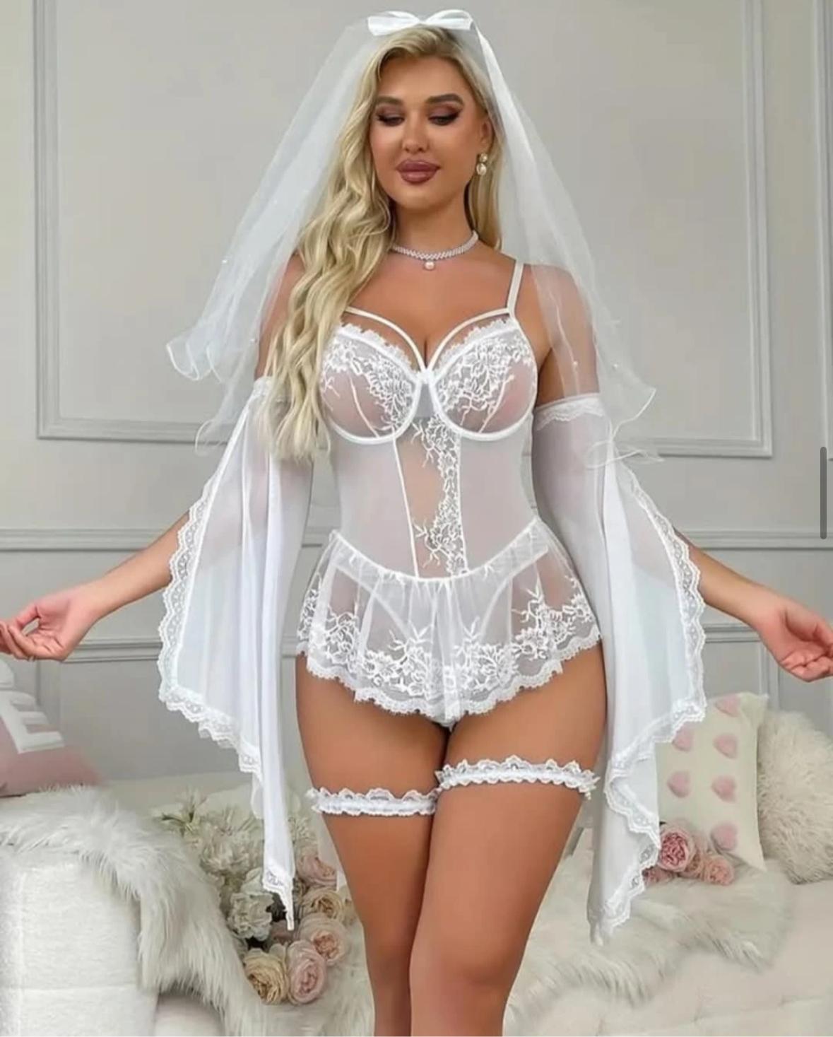 Dress Sexy Lingerie White
