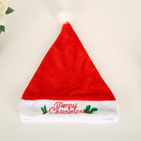 1 Piece Elegant Letter Embroidered Christmas Hat